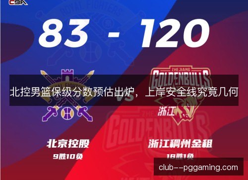 北控男篮保级分数预估出炉，上岸安全线究竟几何